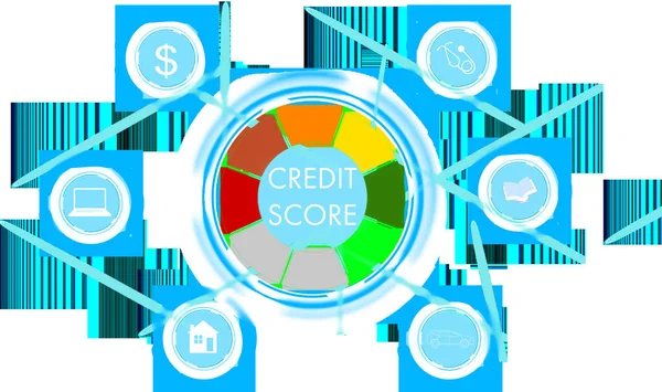 Koncepcja Oceny Kredytowej Słaba Lub Doskonała Kredyt Banku Wysokiej Jakości — Zdjęcie stockowe