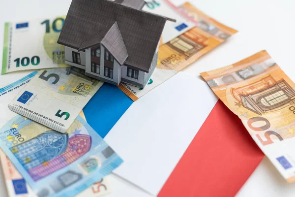 Casa Sfondo Banconote Euro Foto Alta Qualità — Foto Stock