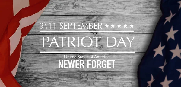 Patriot Day September Usa Banner Usa Flagga Eller Merikanska Flagga — Stockfoto