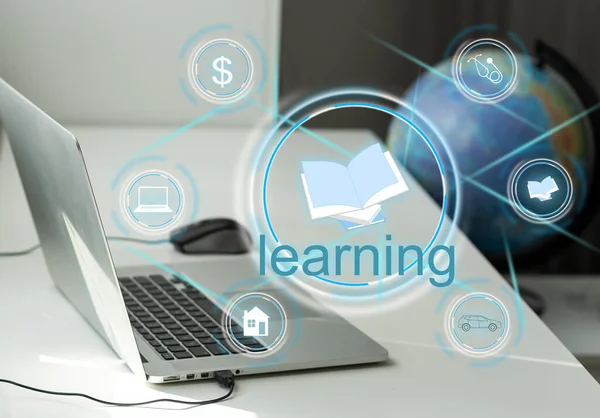Learning Online Onderwijs Training Webinar Seminar Persoonlijke Ontwikkeling Professionele Groei — Stockfoto