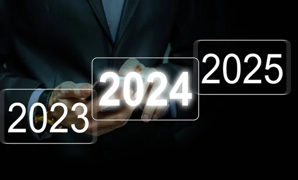 Nytt Nummer 2023 2024 2025 Steg — Stockfoto