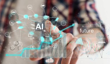 Sohbet Yapay Zeka kavramı, insanlar dizüstü bilgisayarda Klavye Sohbeti 'ni yapay zeka ya da yapay zeka ile yazarak kullanıyorlar. - Evet. Yüksek kalite fotoğraf