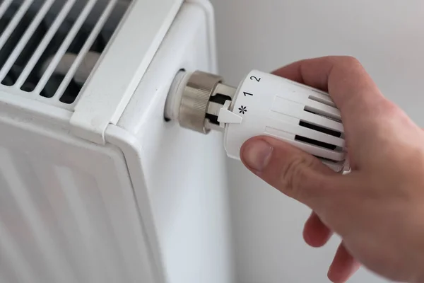 Désactiver Thermostat Sur Radiateur Pour Économiser Énergie Raison Hausse Prix — Photo