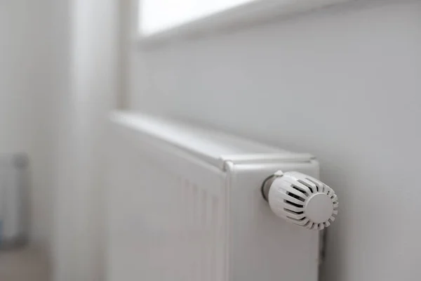 Клапан Термостатического Радиатора Клапан Регулирования Температуры Радиатора Контроль Температуры Комнате — стоковое фото