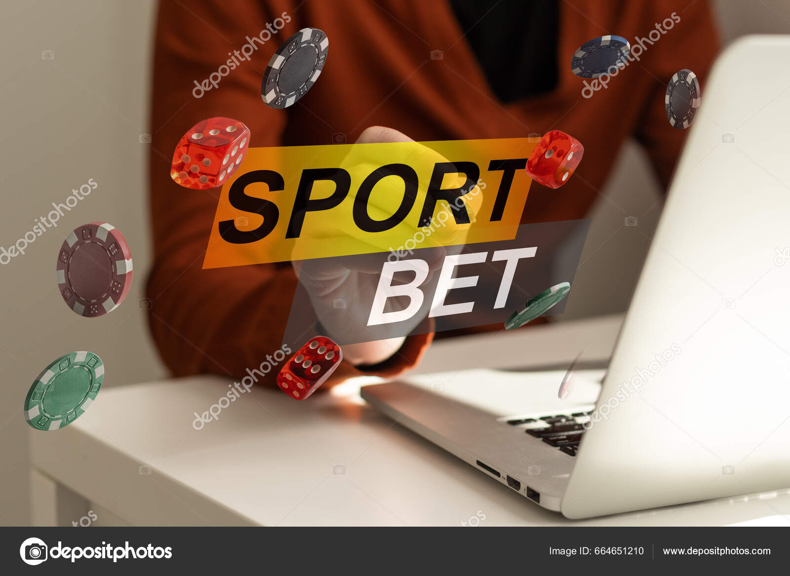 Man Watching Football Play Online Broadcast His Laptop Cheering His Stock Photo by ©sinenkiy 664651210