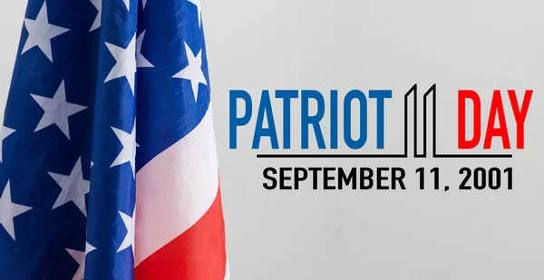 愛国者の日 9月11日愛国者の日 私たちは決して背景を忘れません アメリカ国旗 ポスターデザインイラスト 高品質の写真 — ストック写真
