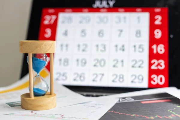 July Monthly Calendar Weekly Date Concept High Quality Photo — Stock Photo, Image