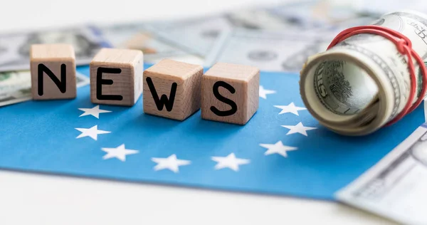 Information Concept Letters Alphabet Forming Word News High Quality Photo — Stock Photo, Image
