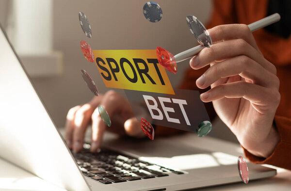 User winning jackpot on online casino app, online games and gambling concept. High quality photo