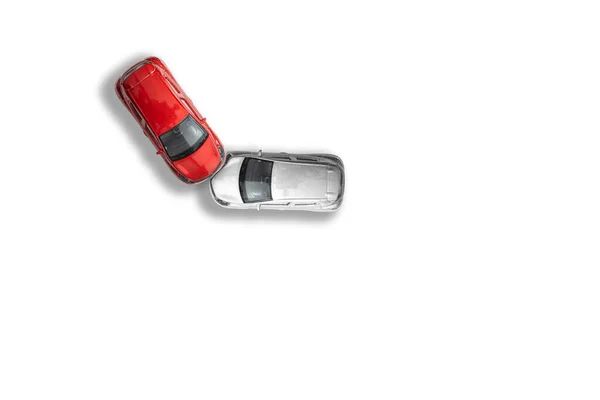 Car Accident Car Crash Top View High Quality Photo — Stock Photo, Image