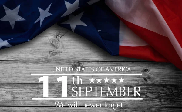 Patriot Day September Usa Banner Usa Flagga Eller Merikanska Flagga — Stockfoto