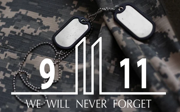 Ποτέ Μην Ξεχνάτε Την Ημέρα Fallen Patriot Σεπτέμβριο — Φωτογραφία Αρχείου