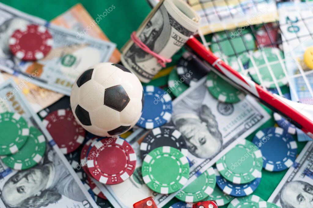 Making money from a casino. High quality photo