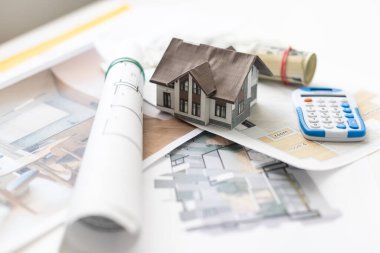 Search and purchase of real estate, selective focus, tinted image, concept of buying real estate. High quality photo