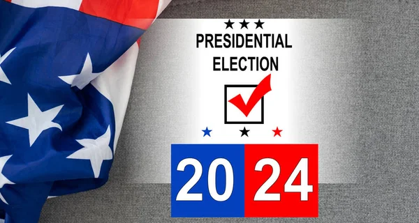 Prezidentské Volby 2024 Spojených Státech Den Voleb Listopadu Americká Volební — Stock fotografie
