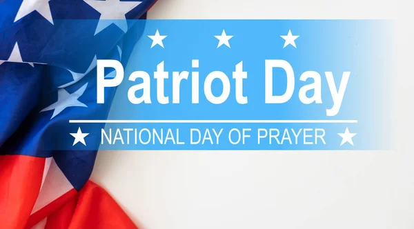 Usa Flag Sunset Sky Background National Day Prayer Remembrance Victims — Stock Photo, Image