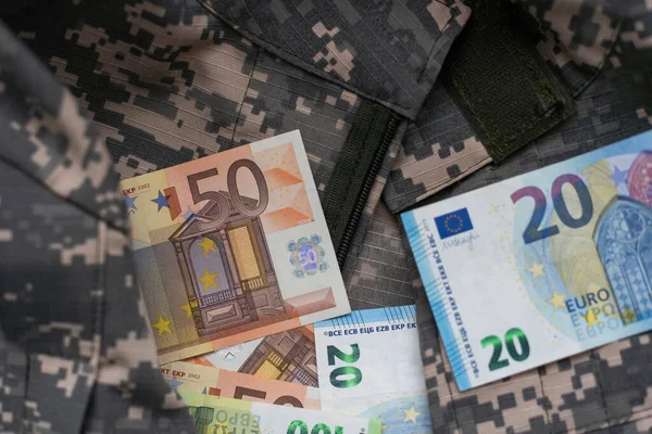 soldier camouflage, military uniform, money.