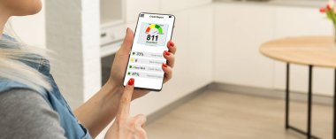 Kredi Raporu Finansal Bankacılık Ekonomi Konsepti. Yüksek kalite fotoğraf