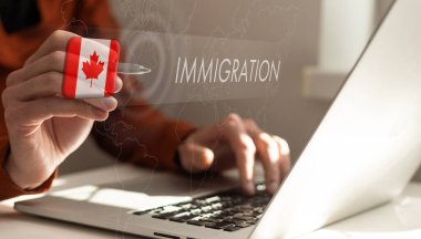 Kanada 'ya göç eden sanal ekran.