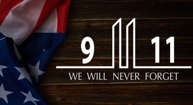 11 Eylül 'ü her zaman hatırla. Hatırlıyorum, Patriot Günü. 11 numarayı temsil eden İkiz Kuleler. Terörist saldırıları asla unutmayacağız.