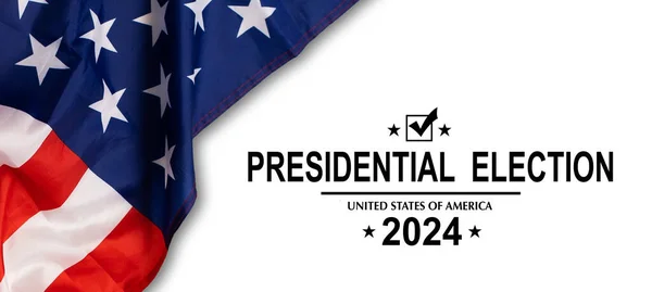 United States Elections Beautiful Invitation Card Election Day Background Flag — Stock Photo, Image