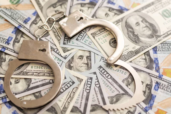 Crime Punishment Power Bribery Criminal Ransom Criminal Earnings Business Concept — Stock Photo, Image