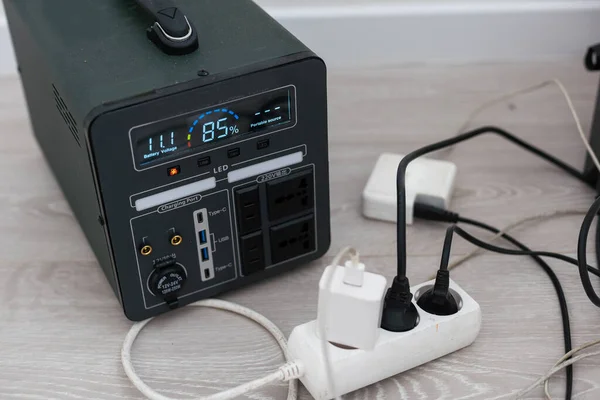 portable power station, powering the home and outdoor activities. High quality photo