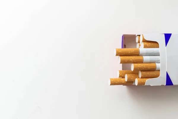 Egy Doboz Cigaretta Képe Kiváló Minőségű Fénykép — Stock Fotó