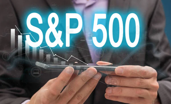 stock image SP500 written in a speech bubble. High quality photo