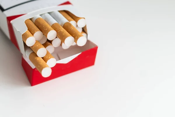 Egy Doboz Cigaretta Képe Kiváló Minőségű Fénykép — Stock Fotó