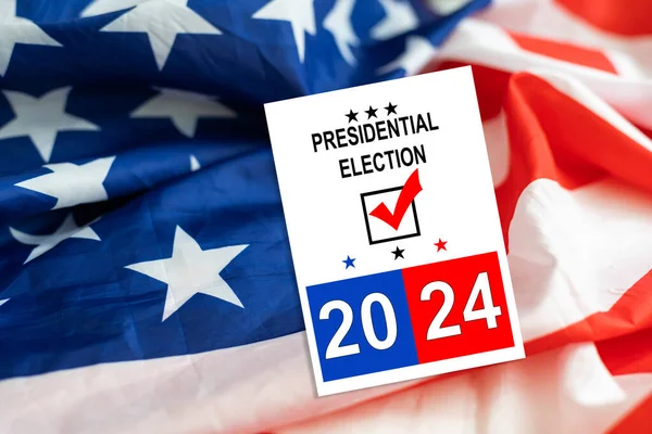 Prezidentské Volby 2024 Spojených Státech Den Voleb Listopadu Americká Volební — Stock fotografie