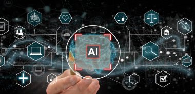 İş adamları interneti finansal ağları bağlamak ve yapay zekayı kullanan mobil cihazları hakkında bilgi araması yapmak için kullanabilirler. Yüksek kalite fotoğraf