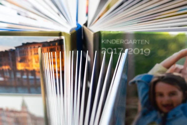 Stack Med Böcker Biblioteket Högkvalitativt Foto — Stockfoto