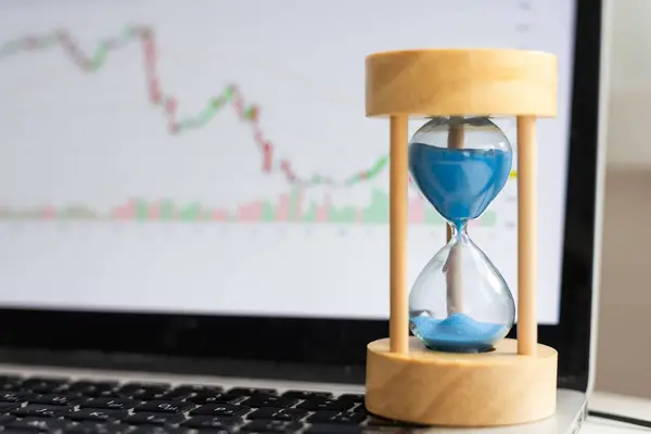 Zeit Ist Geld Geld Verdienen Und Zeitmanagement Geschäft Und Technologie — Stockfoto