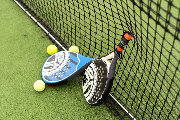 paddle balls and racket . High quality photo