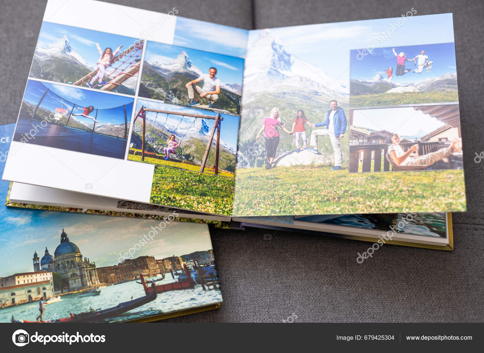 Two Photo Album Decorated Beautiful Photobook Presented White ...