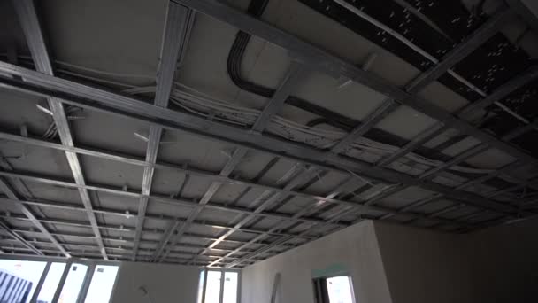 Bottom Frame Mounted Ceiling High Quality Photo — Stock Video