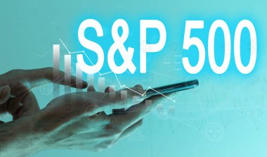 Ofisteki adam Hud 'a dokunuyor, borsa değişiklikleri olan sanal ekran, iş şamdanları grafiği. Mavi ve beyaz çizgiler, artan sayılar, çevrimiçi ticaret. Yüksek kalite fotoğraf