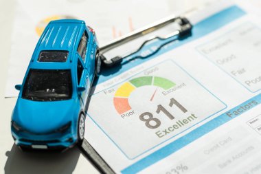 rapor kredi puanı bankacılık ödünç uygulama risk formu belge kredi iş piyasası konsepti - hisse imajı. Yüksek kalite fotoğraf