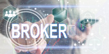 Sanal ekranda broker düğmesi.