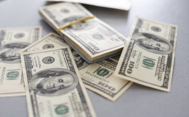 100 dolar yakın çekim için. Yüksek kalite fotoğraf