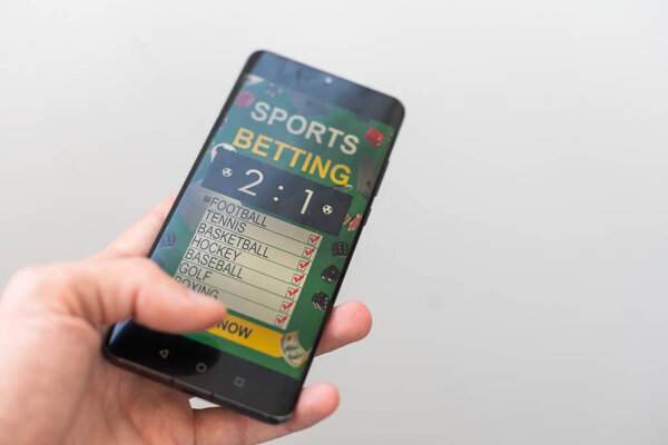 Online soccer game bet technology. High quality photo