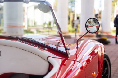 eski araba detaylarının biçimlendirilmiş görüntüsü.