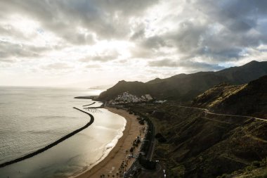 Playa de las teresitas, Kanarya Adası tenerife, İspanya.