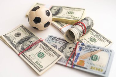Para ve futbol, spor ve iş geçmişi. Yüksek kalite fotoğraf