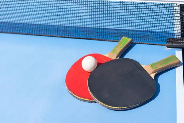 Table Tennis Ball Paddle High Quality Photo lizenzfreie Stockbilder