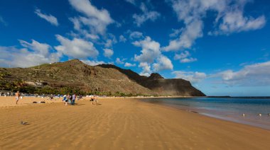 Playa de las teresitas, Kanarya Adası tenerife, İspanya.