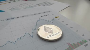 Bitcoin madeni para ve program rotayı değiştirir. Ekonomik göstergeler kripto para birimi. Yüksek kalite fotoğraf