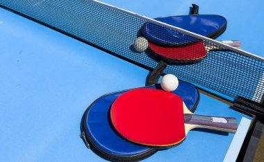 Masa tenisi için masa tenisi raketleri. Yüksek kalite fotoğraf