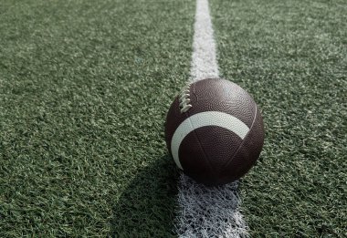 Amerikan profesyonel futbolu yarı gölgede. Yüksek kalite fotoğraf